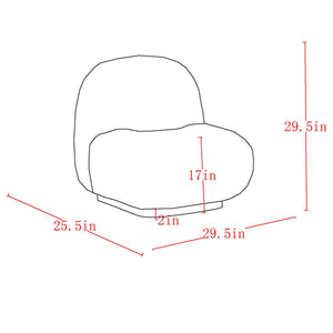 Worldwide Home Furnishings Zilano-accent Chair - Oversized Boucle Upholstered Seat For Casual Elegance In Any Space Ivory Boucle Fabric 403-115iv