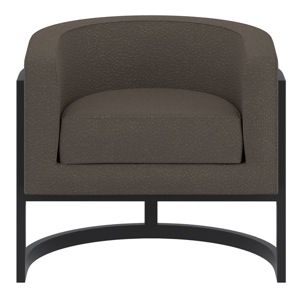 Worldwide Home Furnishings Zhuri-accent Chair - Bold Textured Boucle Fabric With Metal Frame, Perfect For Any Living Space Charcoal,Black Boucle Fabric,Metal 403-120ch