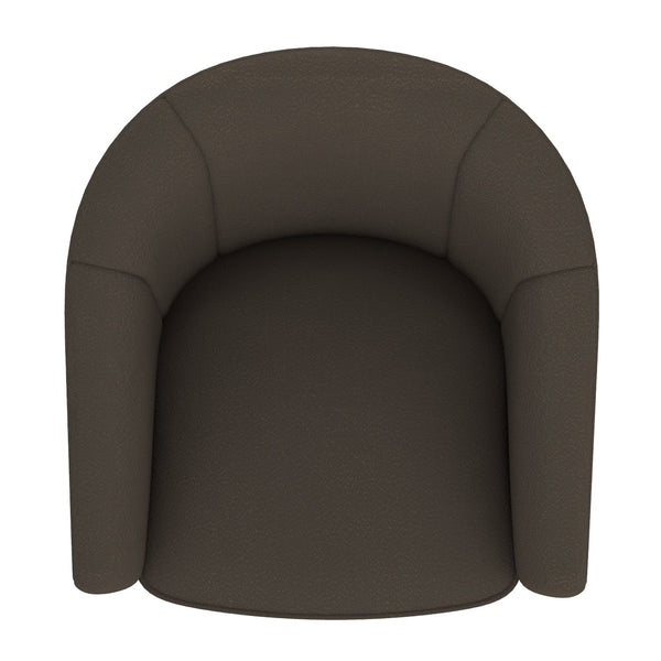 Worldwide Home Furnishings Tilsy-accent Swivel Chair - Cozy Boucle Fabric For Living Rooms, Bedrooms, Or Elegant Dining Spaces Charcoal Boucle Fabric 403-122ch