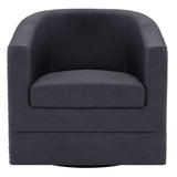 !nspire Velci Accent Chair Black Velvet