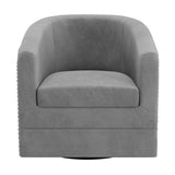!nspire Velci Accent Chair Grey Velvet