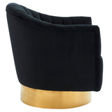 !nspire Cortina Accent Chair Black/Gold Base Black/Gold Velvet/Stainless Steel