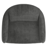 !nspire Petrie Accent Chair Charcoal/Black Velvet/Metal