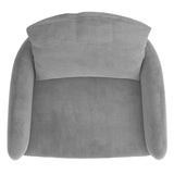 !nspire Petrie Accent Chair Grey/Black Velvet/Metal
