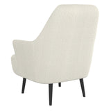 !nspire Zoey Accent Chair Cream Cream Boucle Fabric/Solid Wood