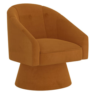 Worldwide Home Furnishings Aggio-accent Swivel Chair – Luxurious Velvet Comfort For Living Rooms, Bedrooms, And Dining Spaces Tan Velvet 403-899tn