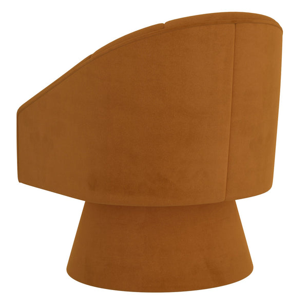 Worldwide Home Furnishings Aggio-accent Swivel Chair – Luxurious Velvet Comfort For Living Rooms, Bedrooms, And Dining Spaces Tan Velvet 403-899tn