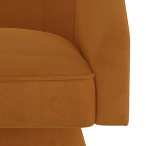 Worldwide Home Furnishings Aggio-accent Swivel Chair – Luxurious Velvet Comfort For Living Rooms, Bedrooms, And Dining Spaces Tan Velvet 403-899tn