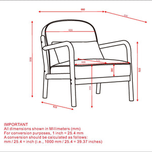 Worldwide Home Furnishings Fani-accent Chair - Cozy Scandinavian Style Armchair With Cushioned Seat And Matching Throw Pillow Black,Walnut Faux Leather,Solid Wood 403-926blk