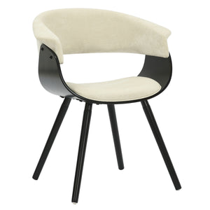 !nspire Holt Accent Chair Beige Beige/Black Fabric/Bentwood