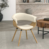 !nspire Holt Accent Chair Beige Beige/Natural Fabric/Bentwood