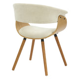 !nspire Holt Accent Chair Beige Beige/Natural Fabric/Bentwood