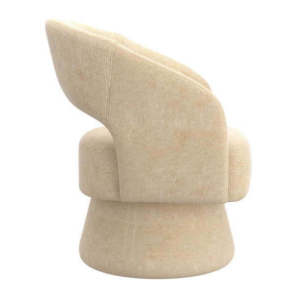 Worldwide Home Furnishings Santo-accent Chair: Luxurious Oversized Bucket-style Design For Ultimate Comfort And Relaxation Beige Fabric 403-992bg