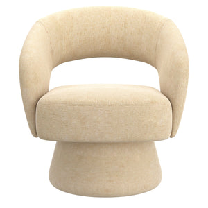 Worldwide Home Furnishings Santo-accent Chair: Luxurious Oversized Bucket-style Design For Ultimate Comfort And Relaxation Beige Fabric 403-992bg