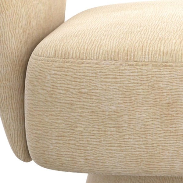 Worldwide Home Furnishings Santo-accent Chair: Luxurious Oversized Bucket-style Design For Ultimate Comfort And Relaxation Beige Fabric 403-992bg