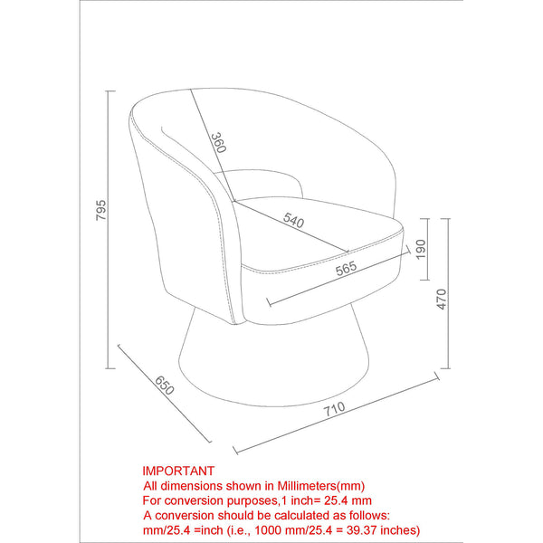 Worldwide Home Furnishings Santo-accent Chair: Luxurious Oversized Bucket-style Design For Ultimate Comfort And Relaxation Charcoal Fabric 403-992ch