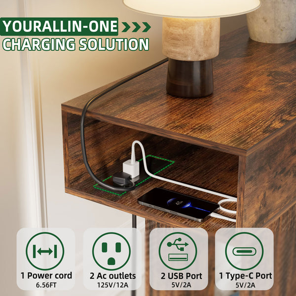 English Elm 63-Inch Farmhouse Console Table — 63" Long Sturdy Engineered MDF Entryway Sofa Hallway Display Surface Reddish Brown W1550P317447