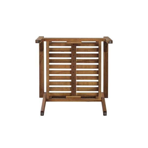 English Elm Dining Chair Set of 2 Wicker and Acacia Wood for Indoor or Covered Patio Use Natural Stained N776P381115N