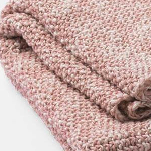 Homeroots Coral And White Chunky Tassel Organic Cotton Grey Throw Blanket  Cotton 403086