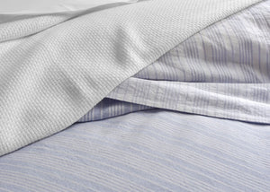 Homeroots White Premium Organic Cotton Basket Weave King Size Blanket  Cotton 403091