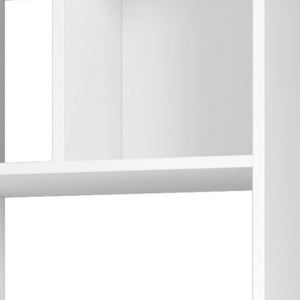 Homeroots Iko 78" White Modern Abstract Open Shelving Unit   403096