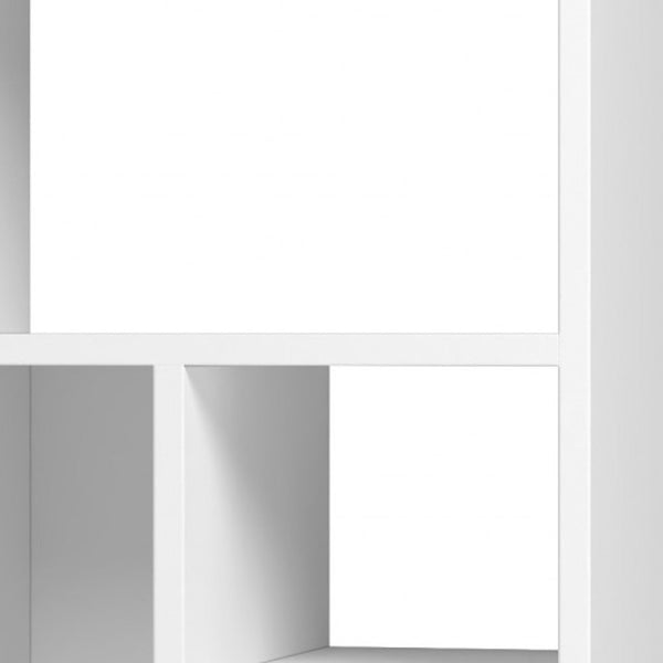 Homeroots Iko 43" White Modern Abstract Open Shelving Unit   403098