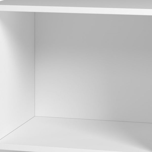 HomeRoots 34" Natural and White Wood Two-Tier Bookcase - Compact, Stylish Storage for Any Small Space Design 403102