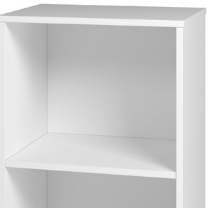 HomeRoots 34" Natural and White Wood Two-Tier Bookcase - Compact, Stylish Storage for Any Small Space Design 403102