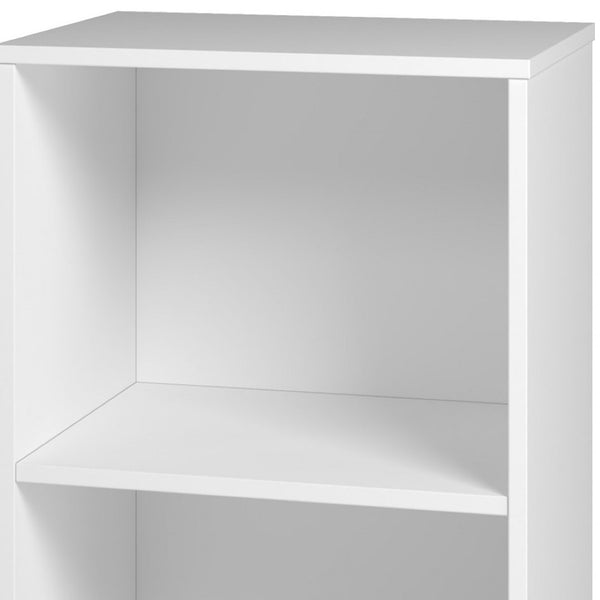 HomeRoots 34" Natural and White Wood Two-Tier Bookcase - Compact, Stylish Storage for Any Small Space Design 403102