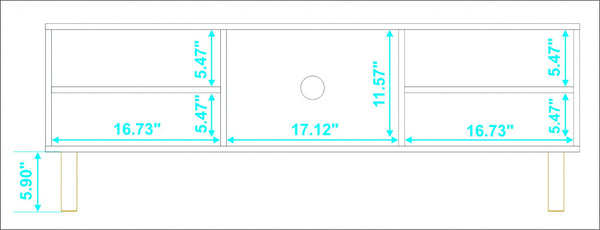 Homeroots Iko White Modern Tv Stand Media Center With Cabinets  Manufactured Wood 403104
