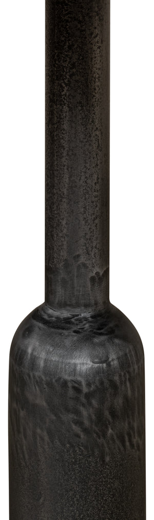 Sarreid Cafe Table – Elegant Solid Walnut With Gunmetal Accents For Modern Dining & Stylish Gatherings Brown  40332