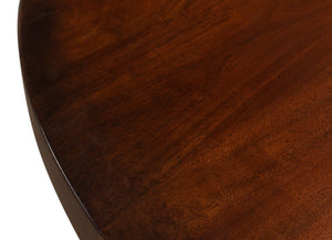 Sarreid Cafe Table – Elegant Solid Walnut With Gunmetal Accents For Modern Dining & Stylish Gatherings Brown  40332