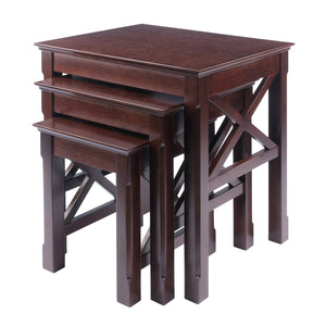 Winsome Wood Xola 3-piece Nesting Tables Set In Rich Cappuccino – Stylish & Space-saving For Any Room Decor Cappuccino Solid Wood 40333-winsome-wood