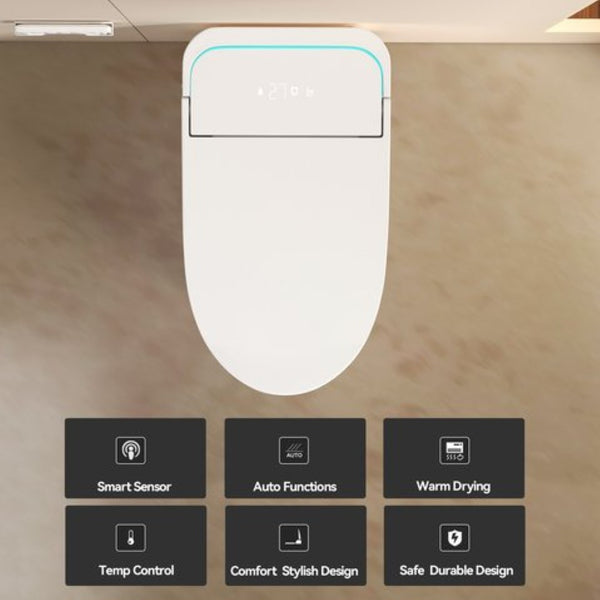 English Elm Unique Smart One Piece Toilet Bidet Combo with Auto Lid Warm Air Dryer Heated Seat W3133P476384