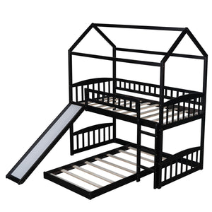 Homeroots Espresso Full Over Full Contemporary Bunk Bed  Manufactured Wood And Solid Wood 403636