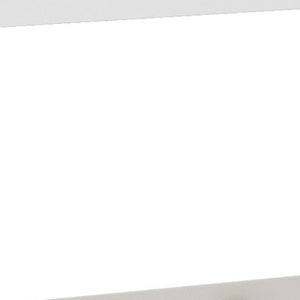 Homeroots White Classic Full Over Full Bunk Bed With Ladder  Manufactured Wood And Solid Wood 403656