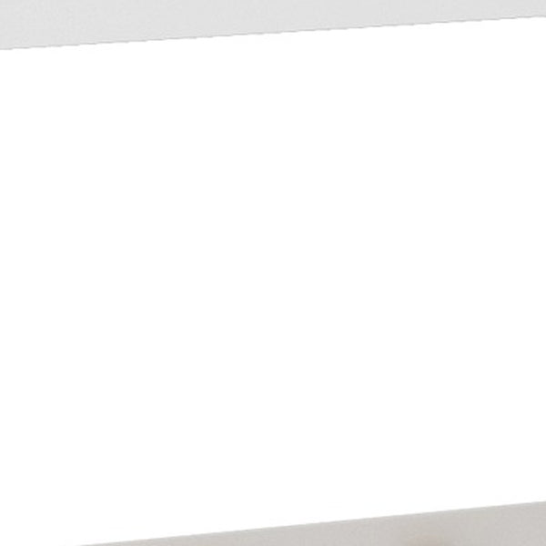 Homeroots White Classic Full Over Full Bunk Bed With Ladder  Manufactured Wood And Solid Wood 403656