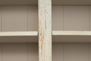 Sarreid Angelique Bookcase - Stylish Reclaimed Pine Design With 8 Adjustable Shelves In Antique Blue Wash Finish Beige  40368