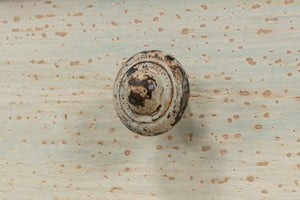 Sarreid Angelique Bookcase - Stylish Reclaimed Pine Design With 8 Adjustable Shelves In Antique Blue Wash Finish Beige  40368