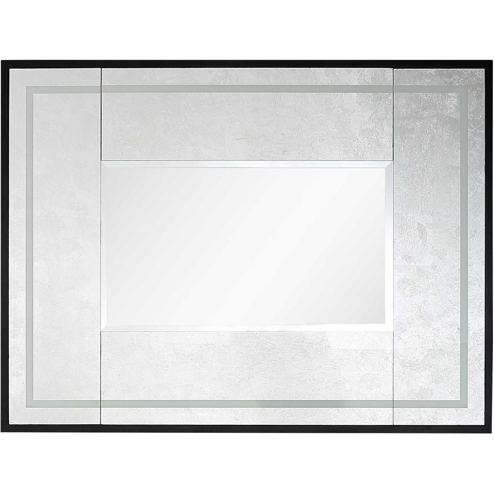 Homeroots 32" Silver Wood Framed Accent Mirror  Glass 403717