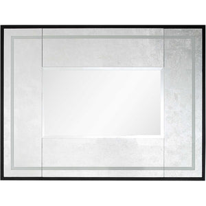 Homeroots 32" Silver Wood Framed Accent Mirror  Glass 403717