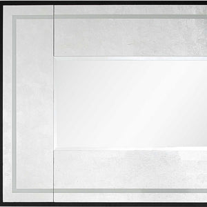 Homeroots 32" Silver Wood Framed Accent Mirror  Glass 403717