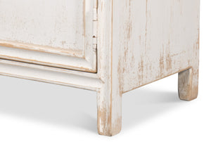 Sarreid Simplicity Bookcase - Versatile Six Removable Shelves In Reclaimed Pine With Antique White Wash Finish White  40372