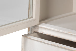 Sarreid Simplicity Bookcase - Versatile Six Removable Shelves In Reclaimed Pine With Antique White Wash Finish White  40372