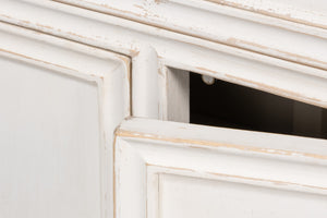 Sarreid Simplicity Bookcase - Versatile Six Removable Shelves In Reclaimed Pine With Antique White Wash Finish White  40372