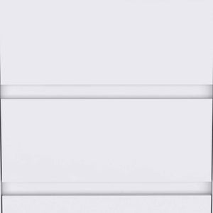 Homeroots 18" White Three Drawer Rolling Cabinet  Manufactured Wood 403736