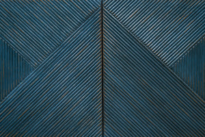 Sarreid Low Wall Console For Tv - Stylish Dark Blue Wash With Reclaimed Pine And 2 Removable Shelves Blue  40373