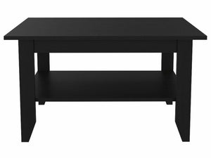 Homeroots 32" Black Coffee Table With Shelf   403740