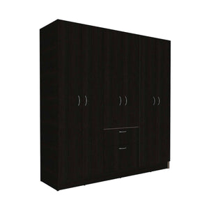 Homeroots 71" Black And White Single Drawer Combo Dresser  Manufactured Wood 403745