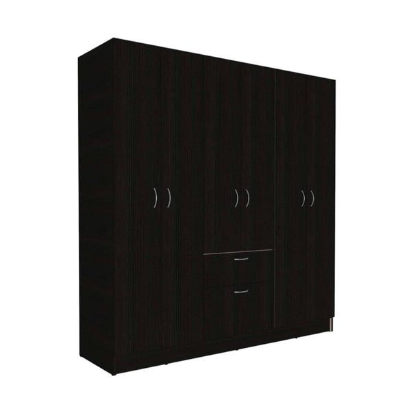 Homeroots 71" Black And White Single Drawer Combo Dresser  Manufactured Wood 403745